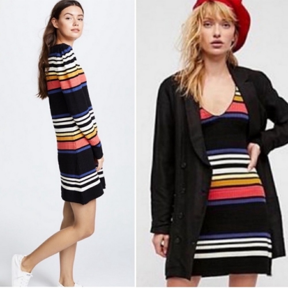 Free People Gidget striped sweater dress sz XS